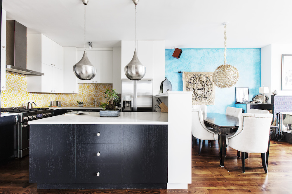 Kitchen with multi-use peninsula