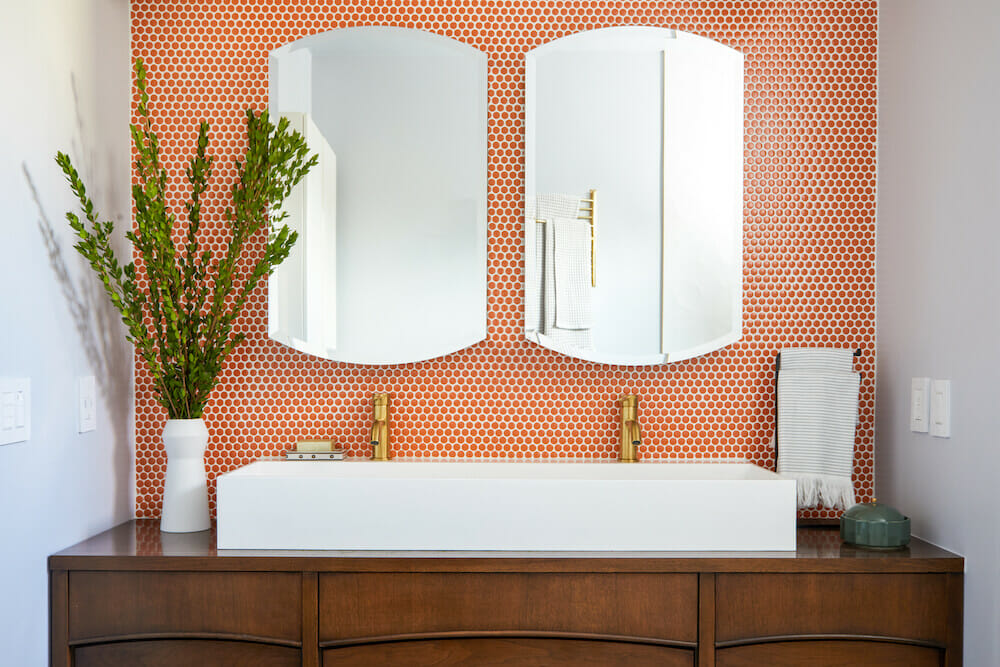 colorful bathroom tile