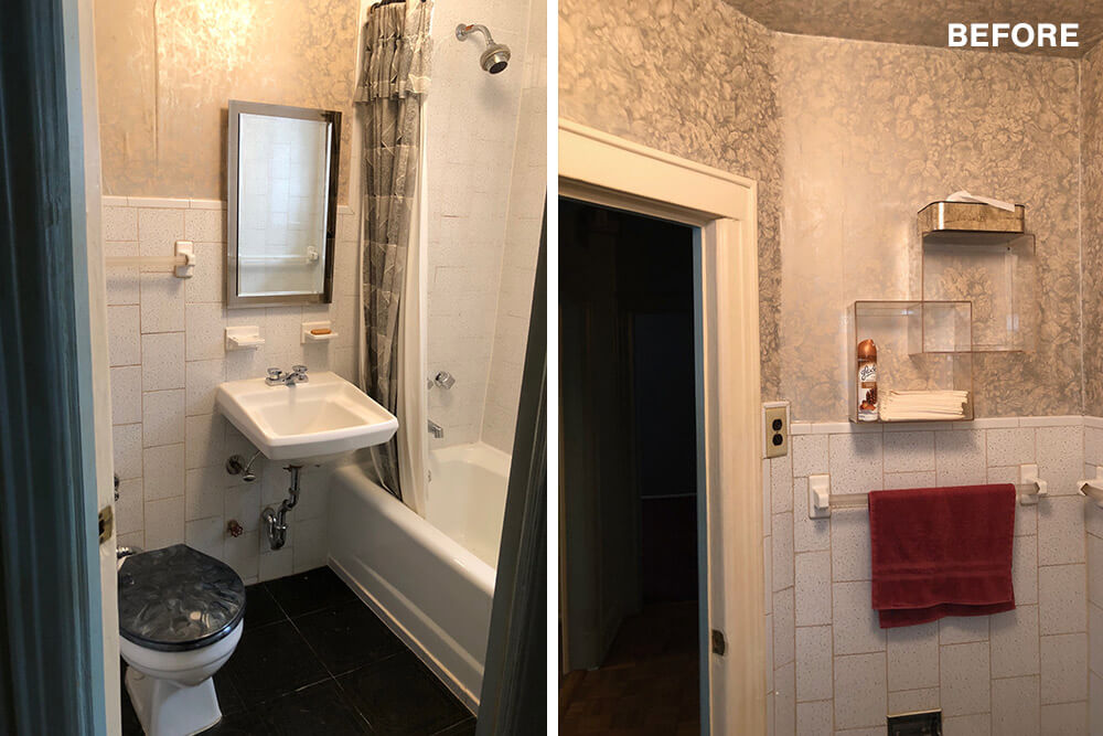 Bathroom before renovation