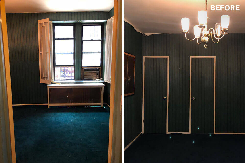 Primary bedroom before remodel