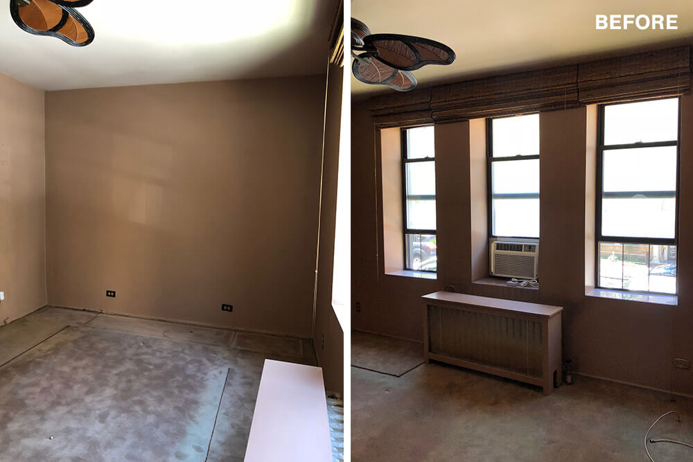 Living room before renovation