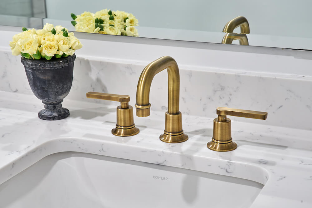 gold finish fixture