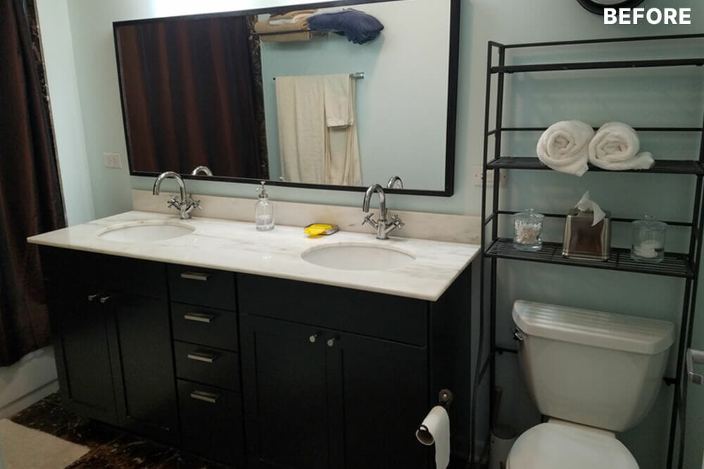 bathroom before