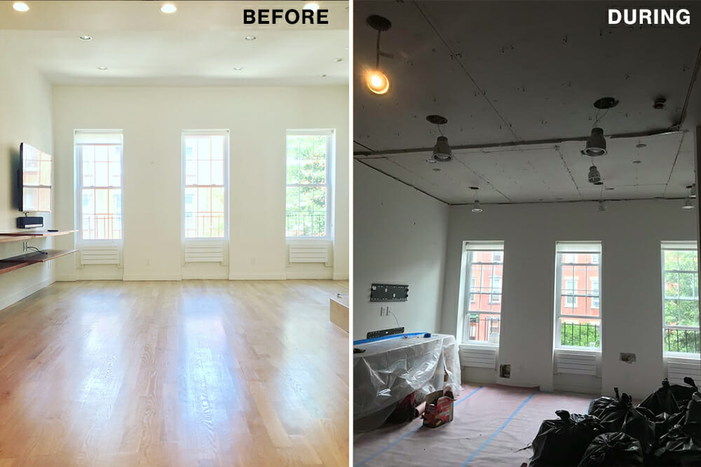 Living room before