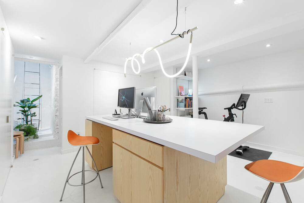 basement home office