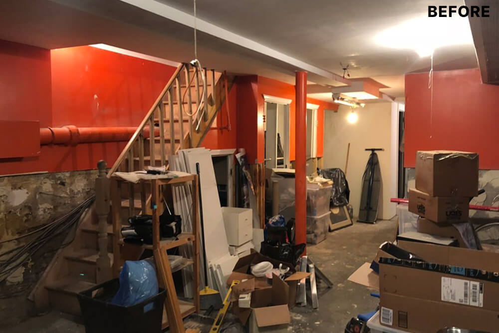 basement before