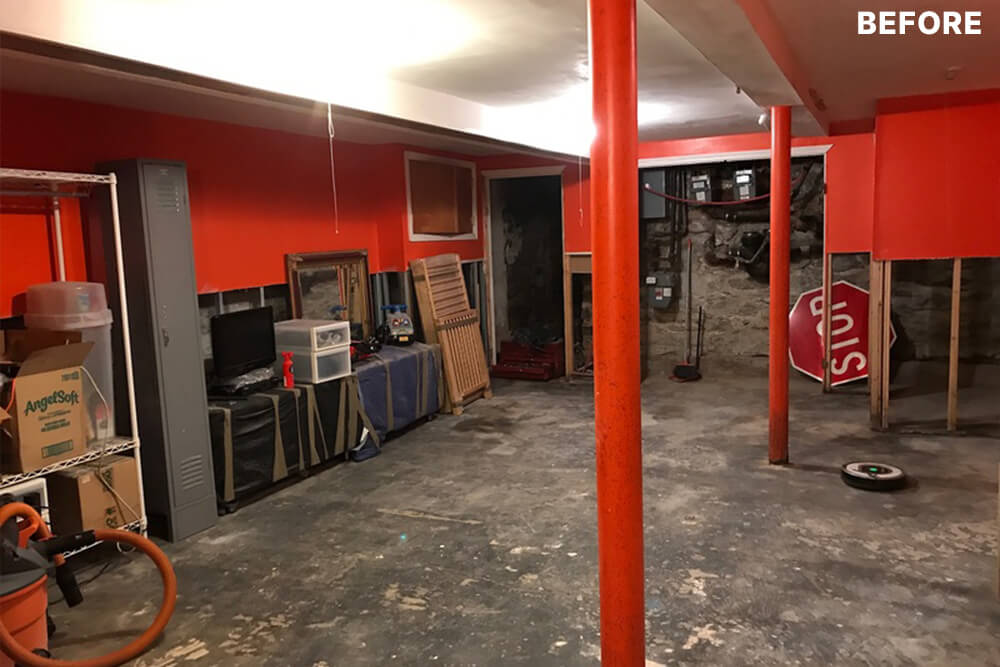 basement before