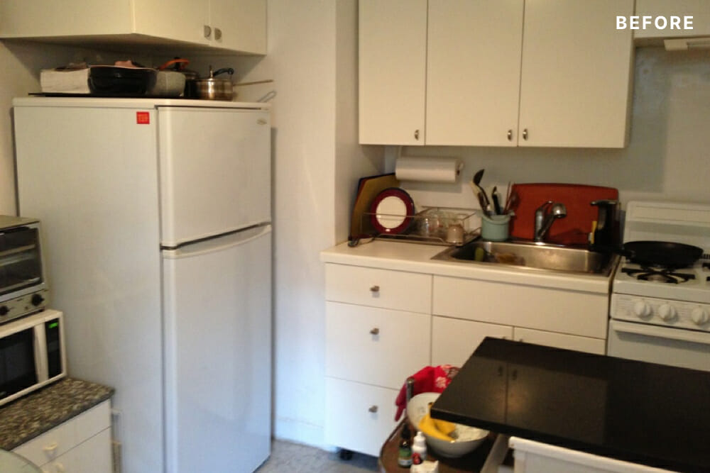 Manhattan kitchen before