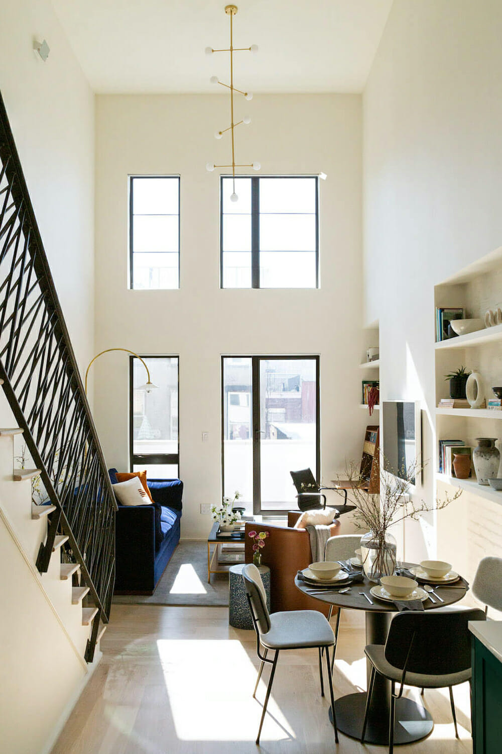 double height loft ceilings