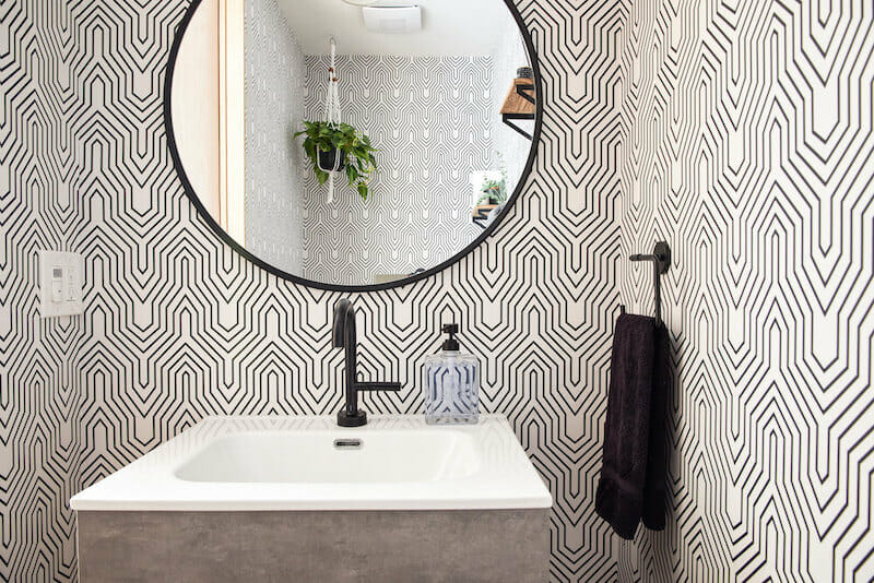 powder room wallpaper