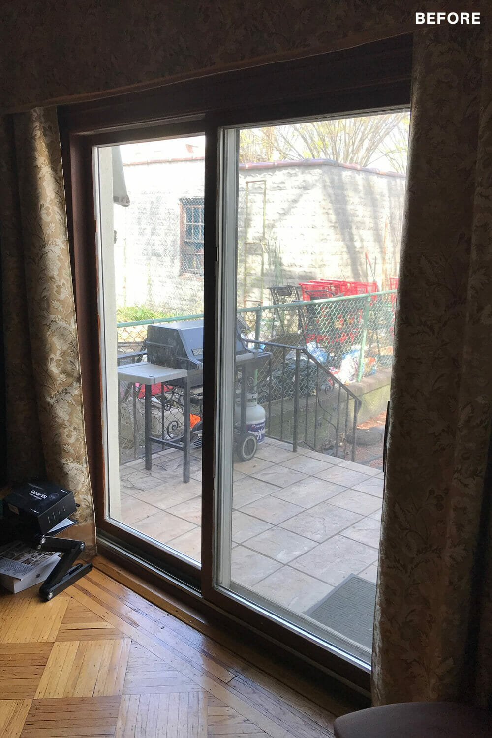 before of patio