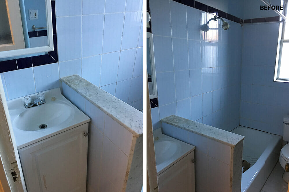 before bathroom