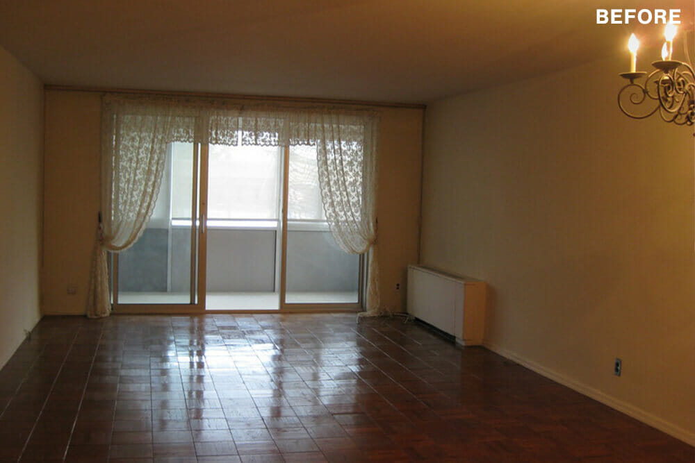 living room before
