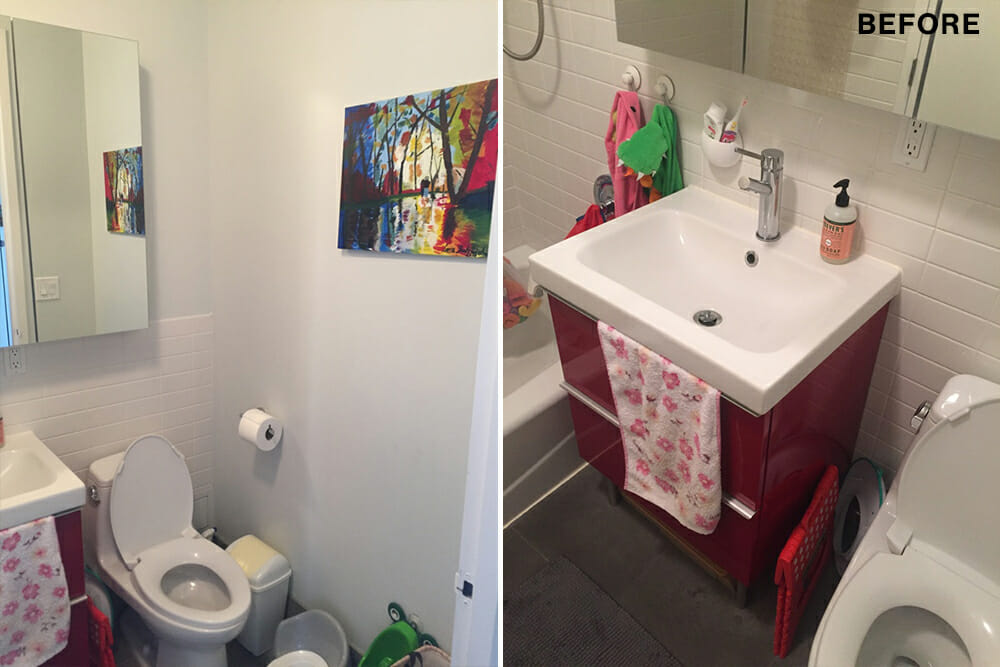 before bathroom