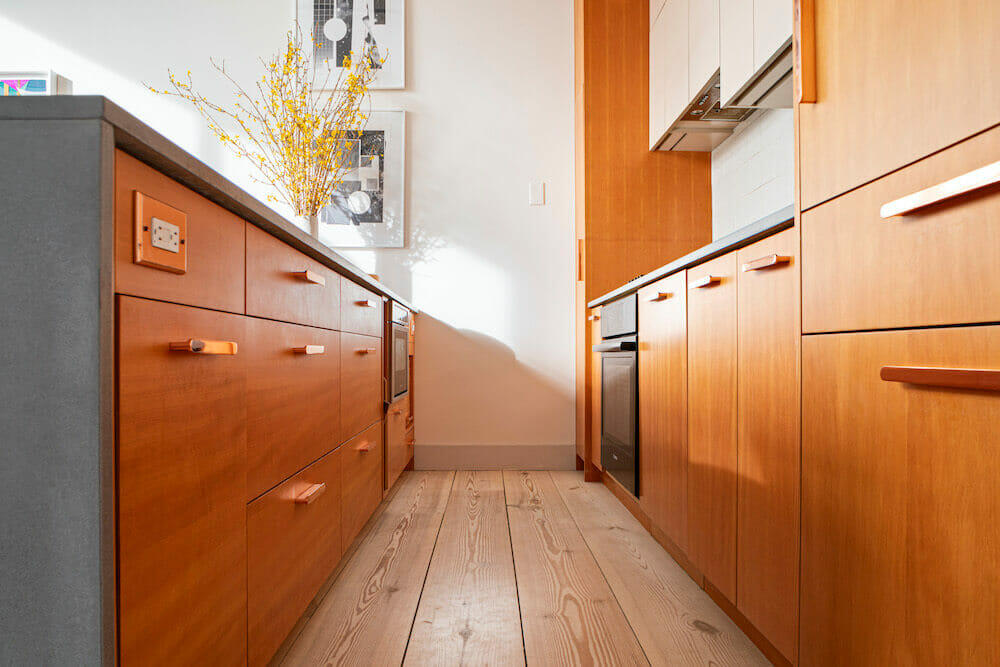 wood cabinets