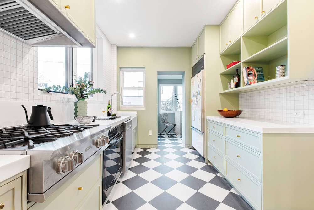 green kitchen