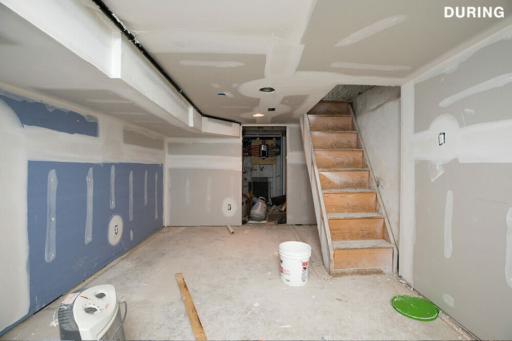 during basement