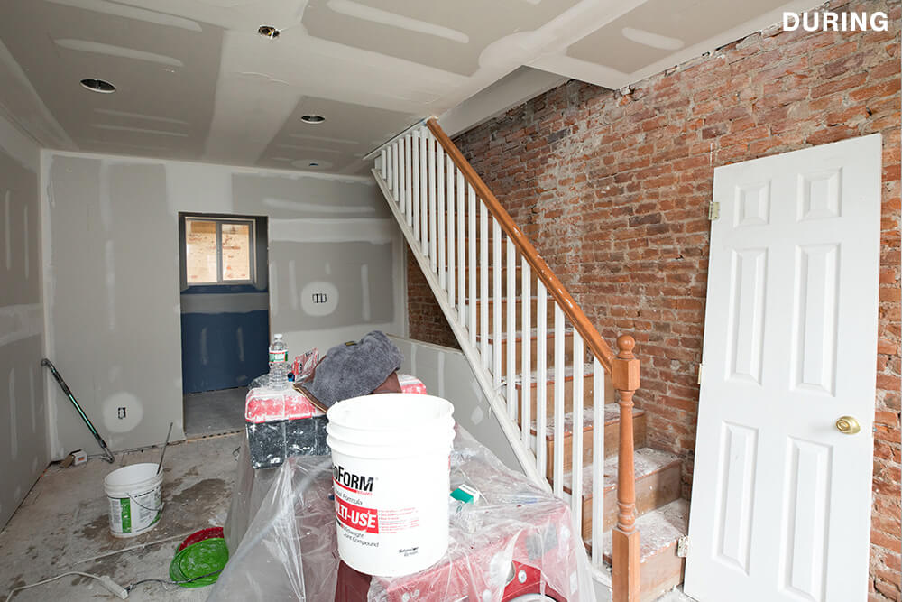 during second floor living room