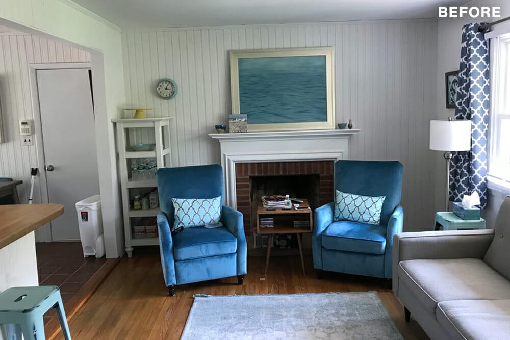 Living room before