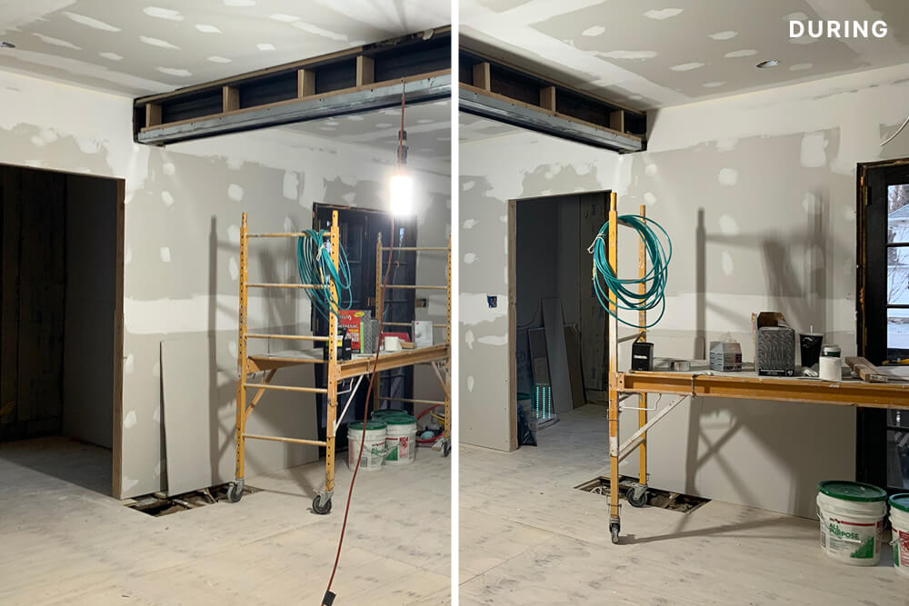work in progress photo during renovation