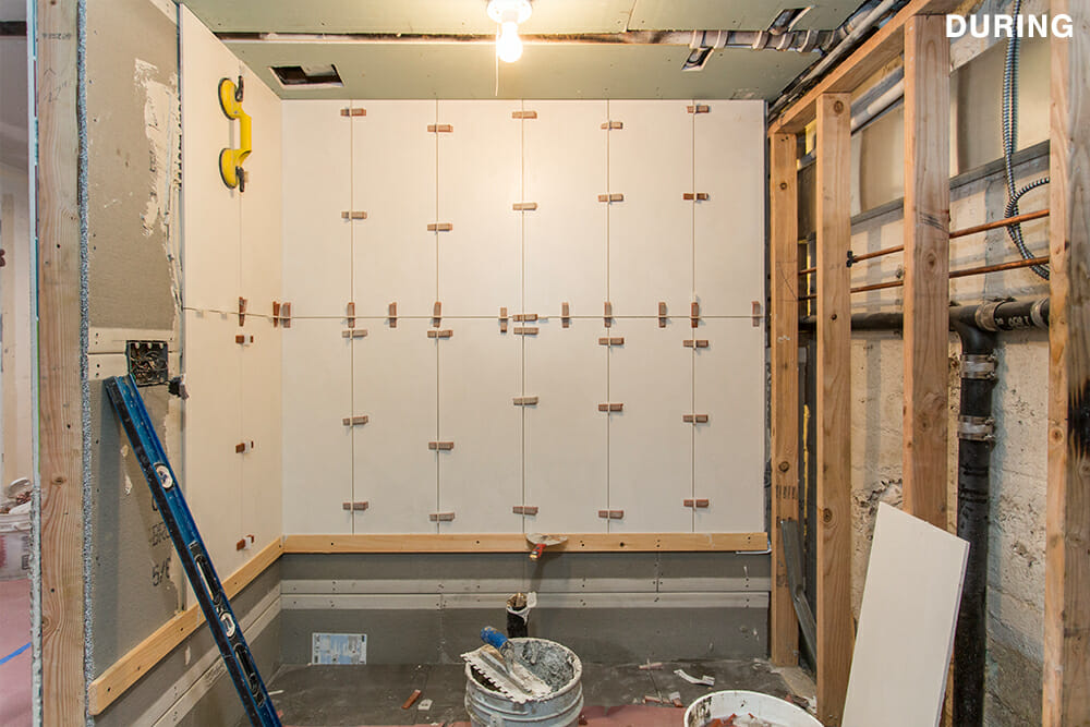 bathroom during