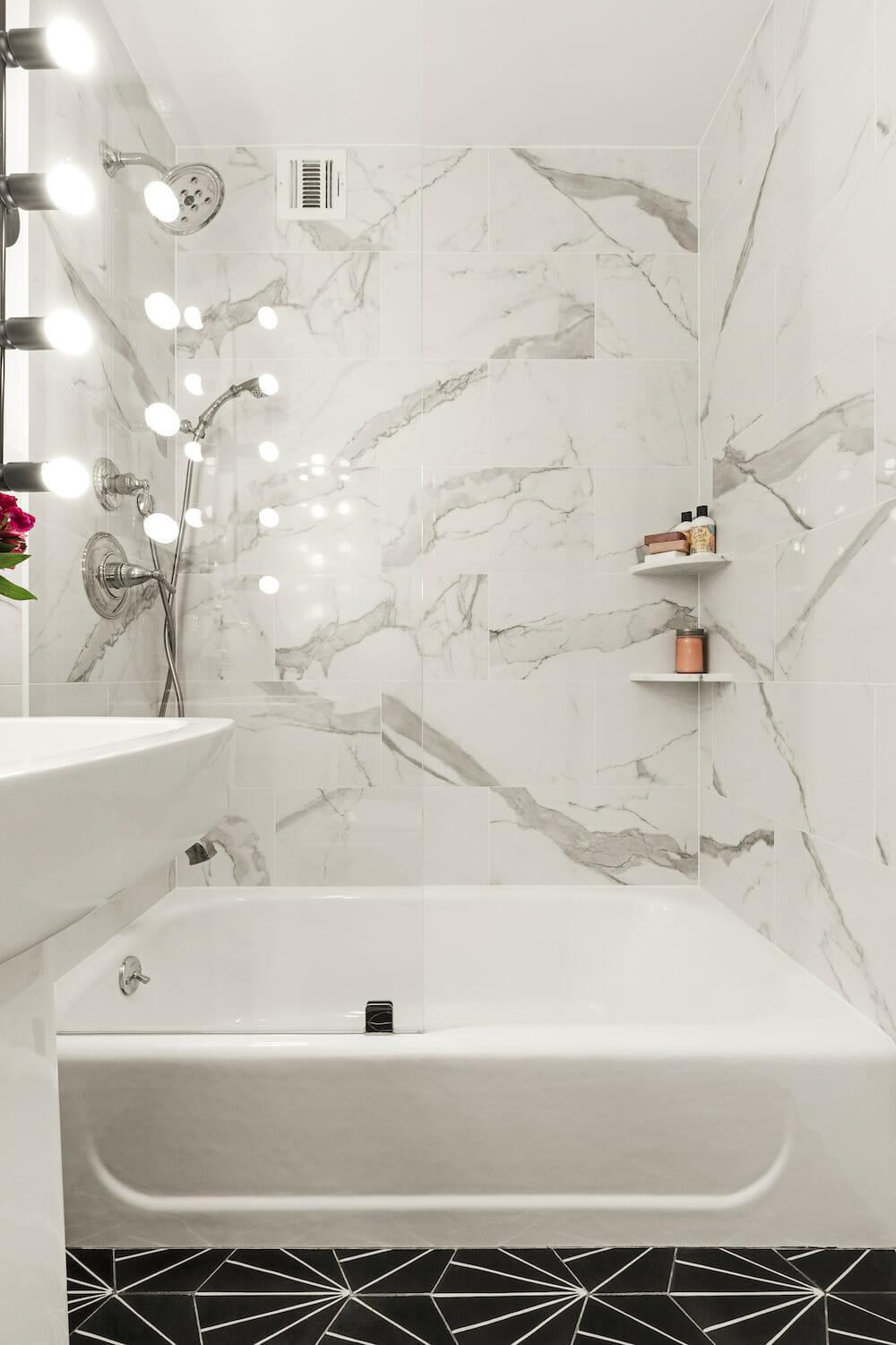 porcelain shower "after" picture
