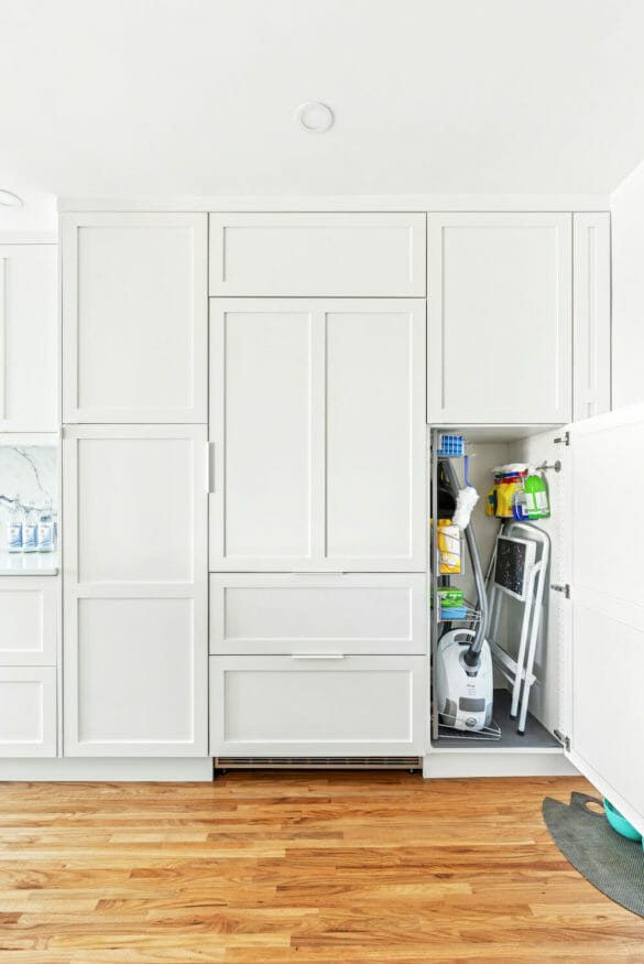 open cabinet