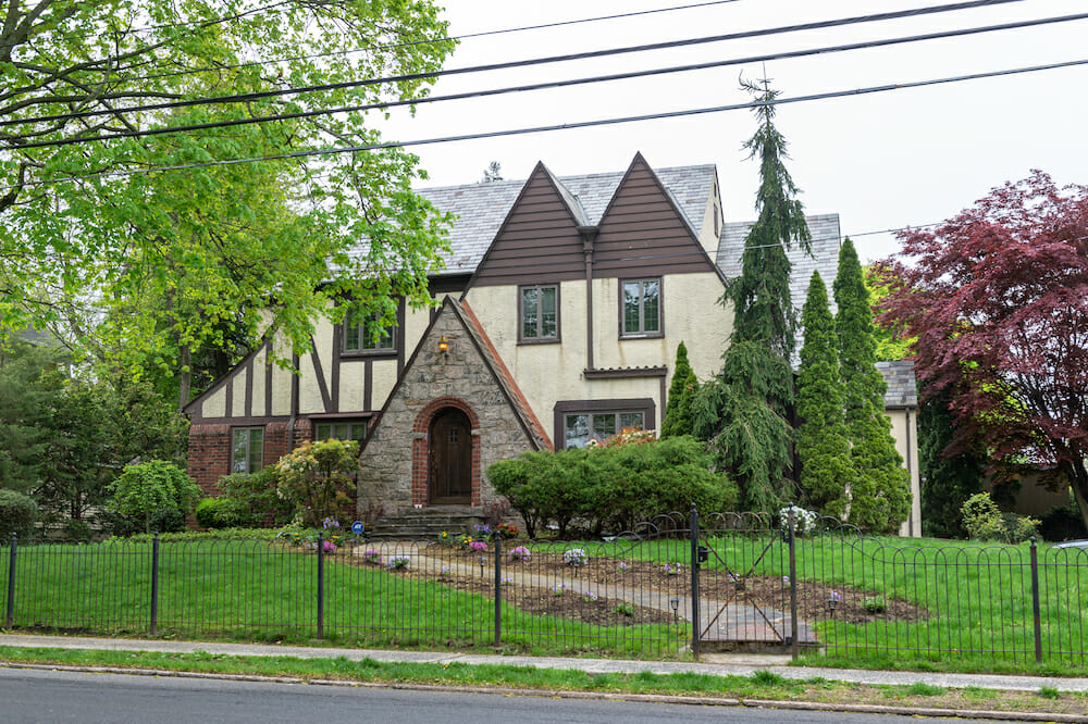 Tudor home exterior 